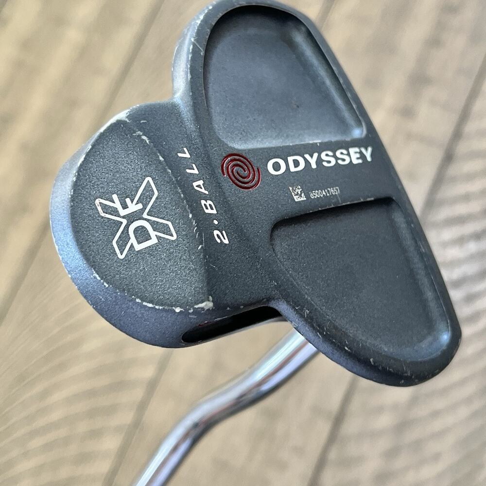 Odyssey DFX 2-Ball Mallet Putter RH 34" Good Original Steel Shaft And Grip HC - Picture 7 of 12